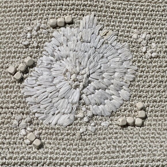 The SAK Lumi Convertible Crossbody Shoulder Bag Hand-Crochet Flower Bead Natural - Picture 9 of 13